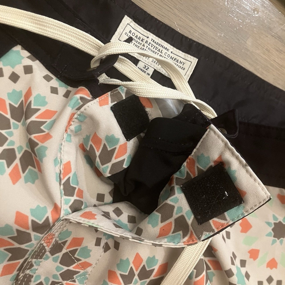 Roark Multicolor Patterned Swim Board Shorts - Picture 5 of 10